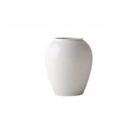 Lyngby Porcelæn Rhombe - Vase 16,5 cm, Hvid