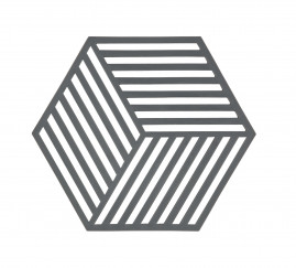 Zone - Hexagon Bordskåner i Silikone, Grå