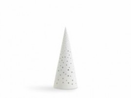 Kähler Nobili - Fyrfadsstage Juletræ 25,5 cm, snehvid