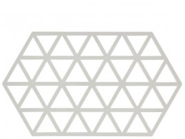 Zone Triangles - Bordskåner i silikone, warm grey.