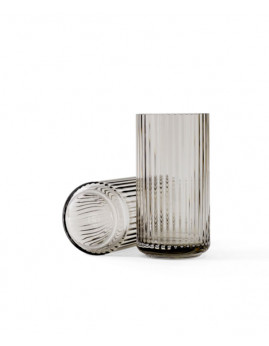 Lyngby Porcelæn - Vase 20,5 cm. Smoke glas