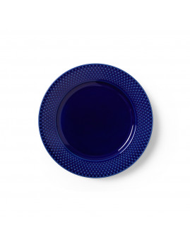 Lyngby Porcelæn Rhombe Color - Tallerken 23 cm, Mørk blå