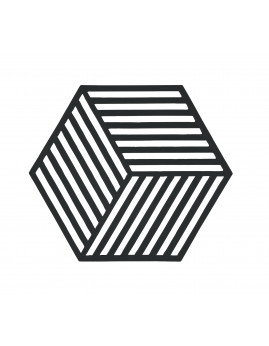 Zone - Hexagon Bordskåner i Silikone, sort