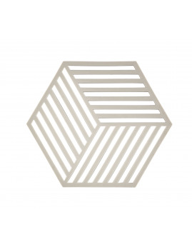 Zone - Hexagon Bordskåner i silikone, varm grå
