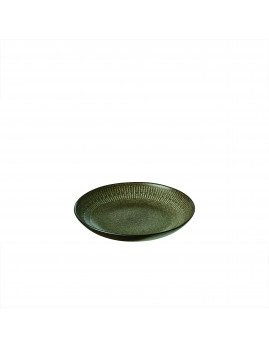 Aida - Relief Stoneware suppetallerken grå