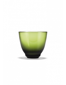 Holmegaard Flow - Vandglas 35 cl, olivengrøn.