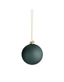 Holmegaard - Souvenir Julekugle Mørk grøn 8 cm