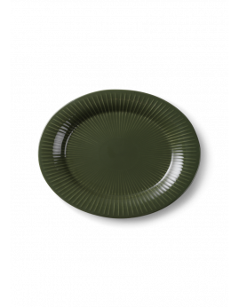 Kähler Hammershøi - Ovalt bordfad 28,5 cm. Mørk grøn