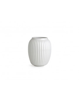 Kähler Hammershøi - Vase hvid, Ø16,5x20cm.