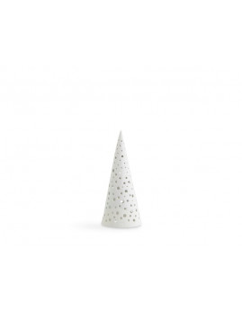 Kähler Nobili - Fyrfadsstage Juletræ 19 cm, snehvid