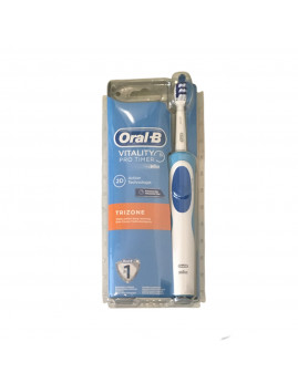 Oral-B - Tandbørste Vitality Pro Timer, Hvid/blå