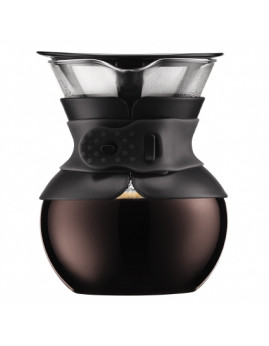 Bodum Pour Over - Kaffebrygger m. filter 0,5 ltr, sort