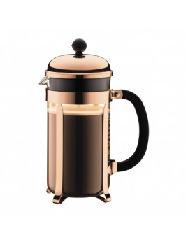Bodum Chambord - Kaffebrygger 1,0 ltr (8 kop), kobber/sort knop