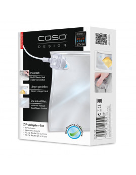 Caso - ZIP Starter Kit med adapter og 20 poser i 2 str.
