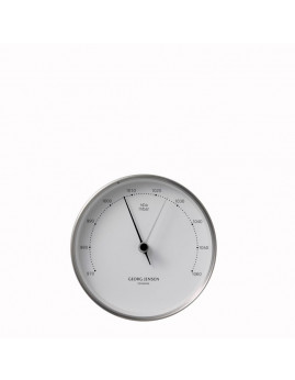 Georg Jensen - Henning Koppel barometer 10 cm stål/hvid