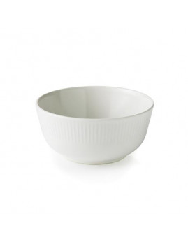 Aida Groovy Stoneware - Skål 14,5 cm, hvid (mat)