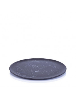RAW Nordic Black - Frokosttallerken 23 cm, sort spottet