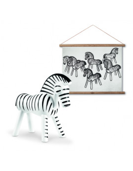 Kay-Bojesen-Zebra-sampak-med-Zebra-plakat