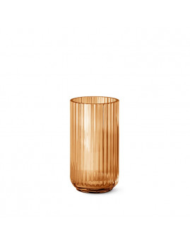 Lyngby Iconic Porcelain - vase i glas amber 20 cm