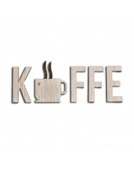 MiniFabrikken - Bogstaver KFFE og kaffekop kaffe dekoration lys eg