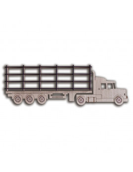 MiniFabrikken - Lastbil sættekasse dekorationshylde lys eg