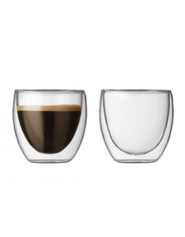 Bodum Pavina - Dobbeltvægget espresso glas 0,08 ltr, 2 stk