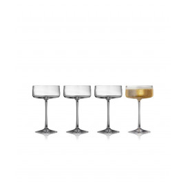 Lyngby Glas Krystal Zero - Champagneskål 26 cl, 4-pak
