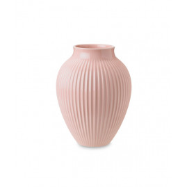 Knabstrup Keramik - Vase m. riller 27 cm, Pink