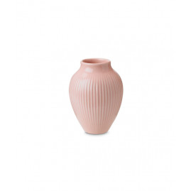 Knabstrup Keramik - Vase m. riller 12,5 cm, Pink