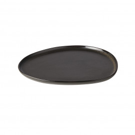 RAW Titanium Black - Organic Middagstallerken 29x25 cm, Sort