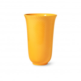 Lyngby Porcelæn Rhombe Color - Vase 20 cm, Gul