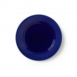 Lyngby Porcelæn Rhombe Color - Tallerken 23 cm, Mørk blå