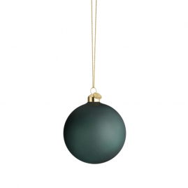Holmegaard - Souvenir Julekugle Mørk grøn 8 cm