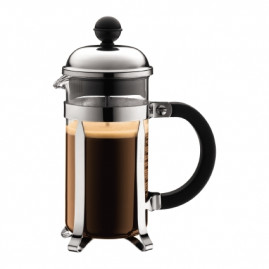 Bodum Chambord - Kaffebrygger 0,35 ltr (3 kop), Krom BPA-fri plast
