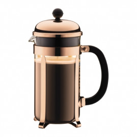 Bodum Chambord - Kaffebrygger 1,0 ltr (8 kop), kobber/sort knop