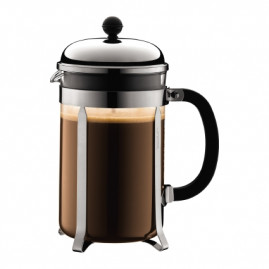 Bodum Chambord - Kaffebrygger 1,5 ltr (12 kop), Krom 