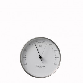 Georg Jensen - Henning Koppel barometer 10 cm stål/hvid