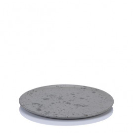 RAW Nordic Grey - Desserttallerken 20 cm, grå spottet