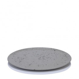 RAW Nordic Grey - Middagstallerken 28 cm, grå spottet