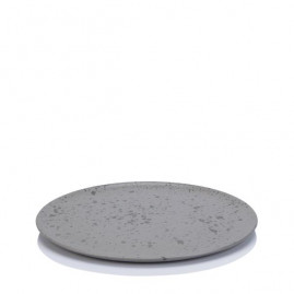 RAW Nordic Grey - Frokosttallerken 23 cm, grå spottet