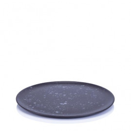 RAW Nordic Black - Frokosttallerken 23 cm, sort spottet